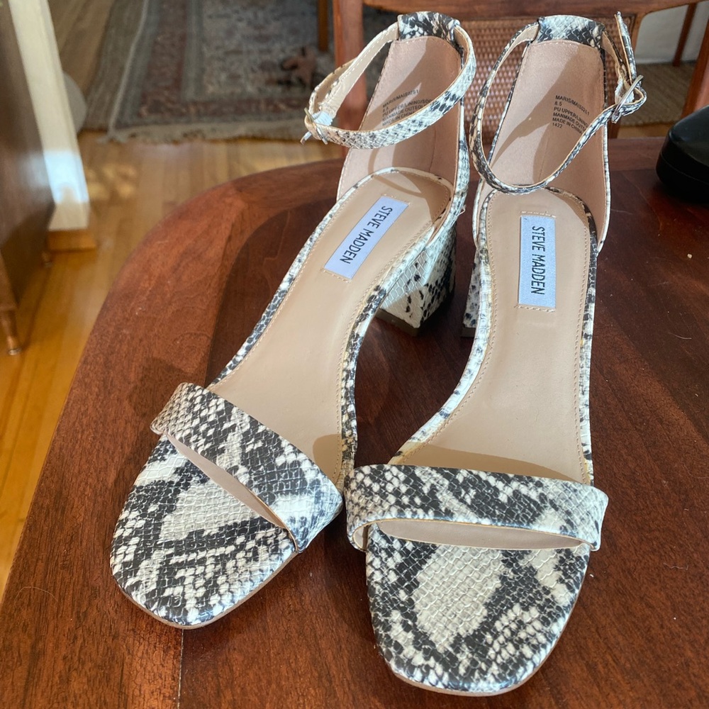 Steve Madden Snake Print Heals